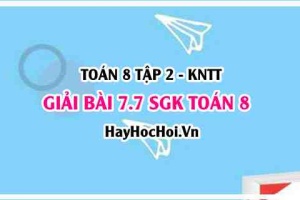 Bài 7.7 SGK Toán 8 Tập 2 Kết nối tri thức